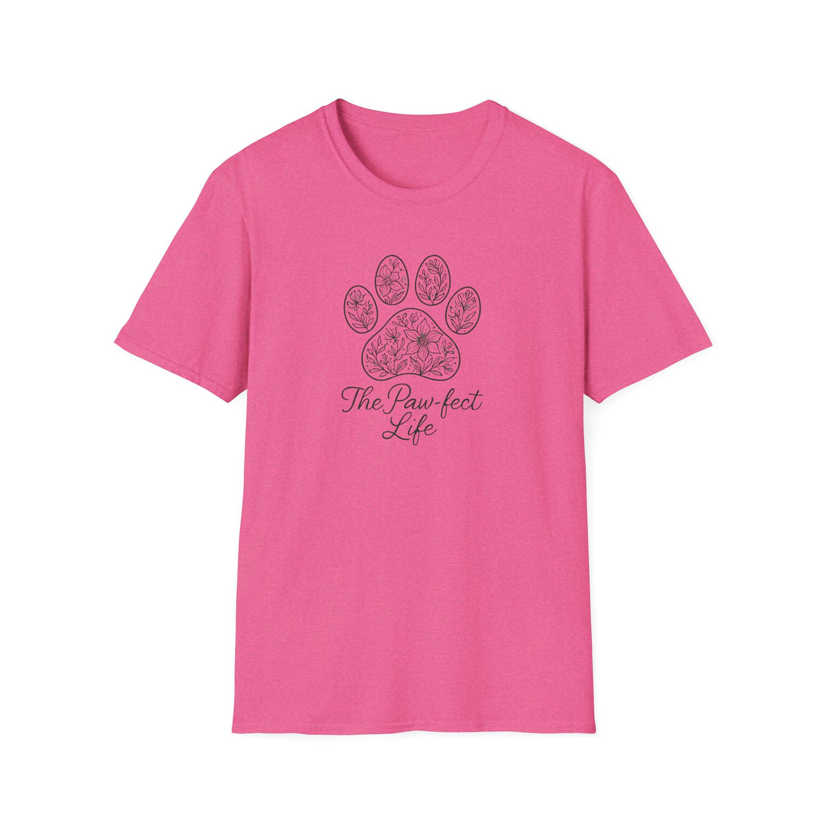 Floral Paw Print T-Shirt