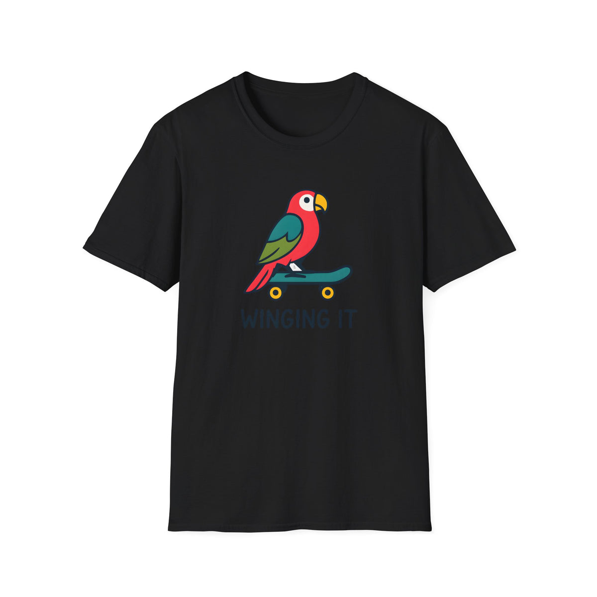 Parrot on skateboard T-Shirt