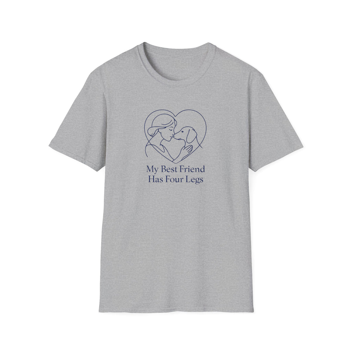 Dog and Woman Heart T-Shirt